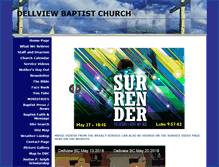 Tablet Screenshot of dellviewbaptistchurch.org